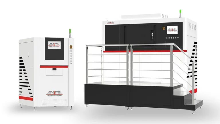 Das griechische Unternehmen Anima stellt auf der Formnext seine A-Serie vor. Es ist eine Reihe von Metall-3D-Druckern, die auf den Systemen von Zrapid aus China basieren, aber für europäische Anforderungen optimiert wurden. (Bild: Anima)