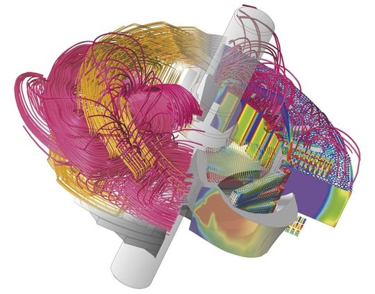 (Simulation eines Motors. Bildquelle: Hexagon)