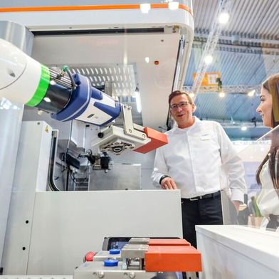 Application robotique en action lors de l'AMB 2024.  (Source : Messe Stuttgart)