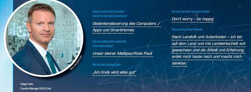 Holger Suhl, Country Manager DACH, Eset (IT-Business)
