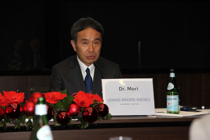 „Bis 2020 wollen wir unsere Kapazität auf 20.000 Maschinen pro Jahr steigern”, sagte Dr. Masahiko Mori, Präsident der DMG Mori Seiki Co. Ltd. (Bild: Kroh)