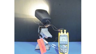 Temperatur messen: Da sich die Temperatur an der Sperrschicht einer LED nicht direkt messen lässt, geht man den Umweg über die Temperatur am Lötpunkt. (Bild: Cree)