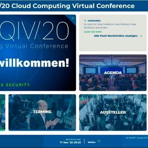 Die Lobby der virtuellen Konferenz(Bild:  Vogel IT-Medien)