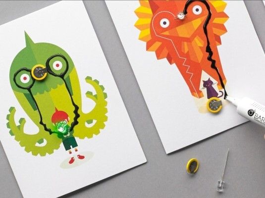 Electric Paint: Anwendungsbeispiele für die elektrische Tinte. (Bild: RS Components)