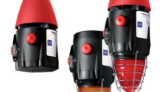 Signalgeräte der neuen „Yodalex Super Series“ von R. Stahl: Warnhupe YA6S, Warnleuchte FL6S und Kombigerät YL6S (von links nach rechts) (Bild: R. Stahl)