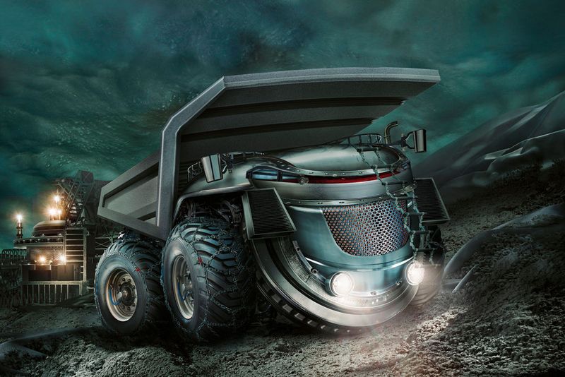 Alle zwölf Motive setzen sich aus Produkten von 23 Ausstellern der Automechanika zusammen.  (Automechanika)