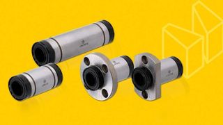 Langlebige, wartungsarme MX-Kugelbuchsen sind als Einzel- oder Doppellager sowie mit verschiedenen Flanschausführungen und -formen lieferbar. Bild: Misumi (Archiv: Vogel Business Media)