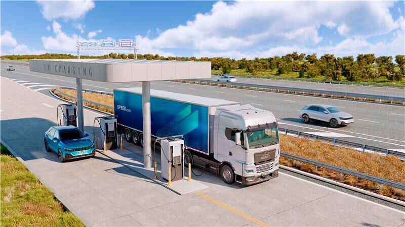 Delta zeigt neben seinen kollaborative Roboter der D-Bot-Serie seine EV-Ladelösungen der nächsten Generation, die von Hochleistungs-Gleichstrom-Schnellladegeräten für öffentliche Ladestationen und gewerbliche Flotten bis hin zu intelligenten Wechselstrom-Ladegeräten für das Aufladen zu Hause und am Arbeitsplatz reichen. Delta Grid, die intelligente Energiemanagementplattform, orchestriert diese verschiedenen Energieressourcen, einschließlich Batteriespeichern im Megawattbereich, um Leistung und Nachhaltigkeit zu optimieren. Hannover Messe 2025: Halle 11, Stand C05  (Bild: Delta)