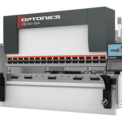 Feierte Europapremiere auf der Euroblech 2026: die neue XB-Serie von Mazak. Im Bild die neue Abkantpresse Optonics XB 130-32A aus der Serie. (Bild: Mazak)