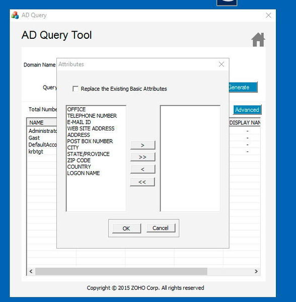 Mit dem AD Query Tool lassen sich Anfragen an AD stellen und Informationen in der grafischen Oberfläche anzeigen. (MicroNova / Joos)
