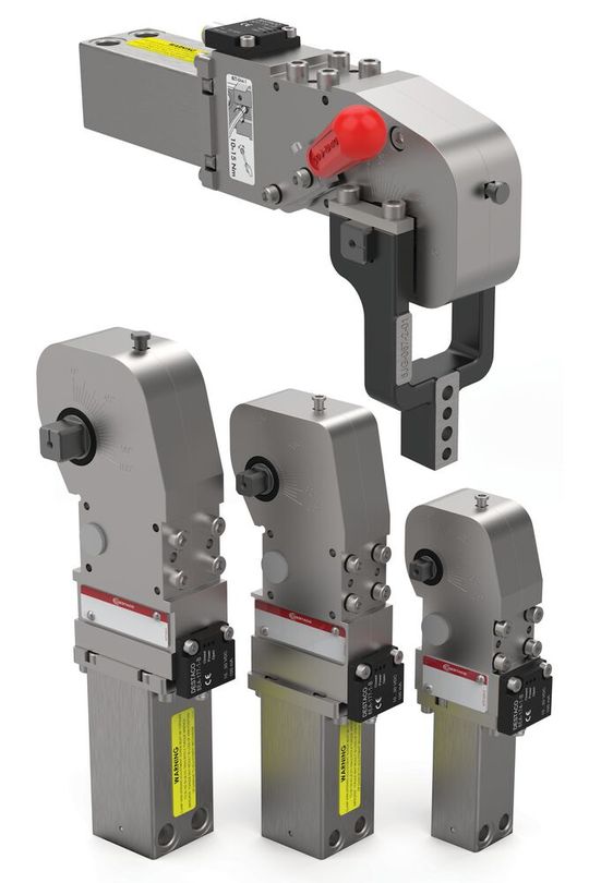 die Spanner der neuen Serie 82L-3E von Destaco erfüllen die strengen Anforderungen für den  Einsatz in der Blechbearbeitungs- und Automobilindustrie,(Bild:  Destaco)