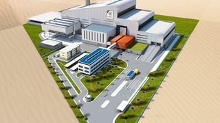 So soll die weltgrößte Energy-from-Waste-Anlage in Dubai aussehen. (Hitachi Zosen Inova)