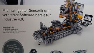 Vu à l'AMB 2016 - stand DMG Mori. (JR Gonthier)