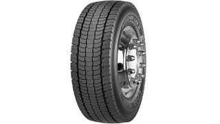 Der Lkw-Reifen Marathon LHD II Fuelmax von Goodyear ist einer von über 130 Varianten dieses Anbieters, der die Fördervoraussetzungen des „De-Minimis“-Programms des Bundesamtes für Güterverkehr (BAG) erfüllt. Bild: Goodyear (Archiv: Vogel Business Media)
