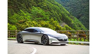 Der Mercedes EQS gibt einen Ausblick auf eine elektrische S-Klasse (Daimler)
