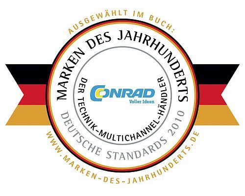 2010: Die Marke „Conrad„ wird zu den Marken des Jahrhunderts aufgenommen.  (Bild: Conrad)
