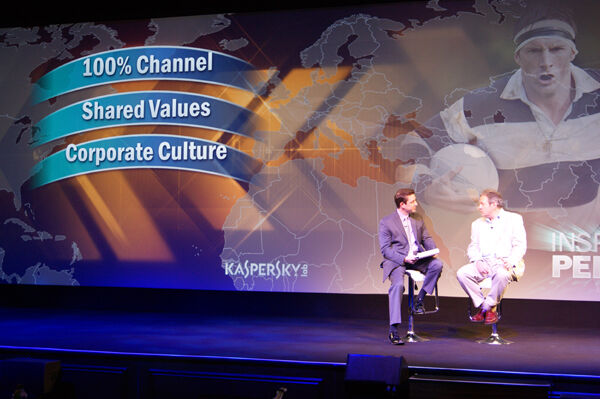 Steve Orenberg, Chief Sales Officer bei Kaspersky, gab das Channel-Commitment zum Besten. (Archiv: Vogel Business Media)