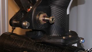 CFK-Design in der Sonderausstellung im Friedrichshafener Dornier-Museum.Hier ein Leichtbau-Flugzeugfahrwerk in Nahaufnahme. (Bild: Königsreuther)