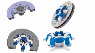 Hirschvogel präsentiert auf der IZB eine Radnabe mit integrierter Anbindung der Bremsscheibe. (Hirschvogel)