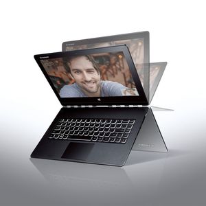 Das neue Flaggschiff der Yoga-Baureihe ist das Yoga 3 Pro. Im Inneren des 12,8 Millimeter dünnen Convertibles mit 13,3-Zoll-Display arbeitet als Prozessor der brandneue Intel Core M. (Bild: Lenovo)