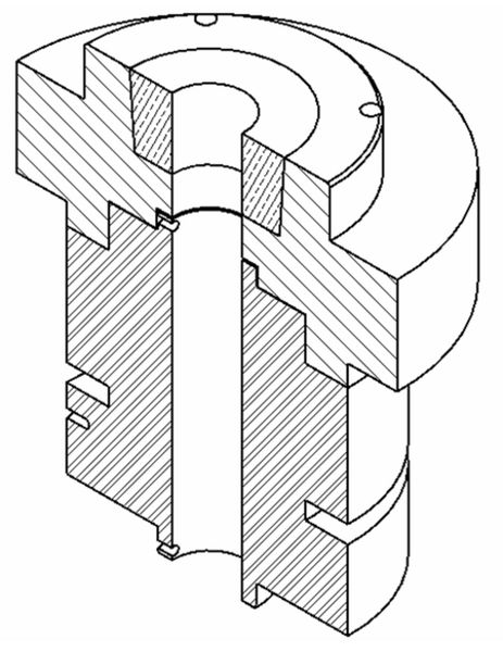 Abb. 6: Die Schraffur:  Isometrien mit material-abhängiger Schraffur in Autodesk Inventor 2008. (Archiv: Vogel Business Media)
