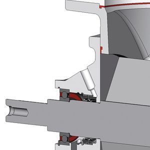 Abdichtung an CIP-fähigen Bauteilen: frontbündige Dichtung an allen Verbindungsstellen 