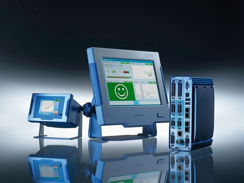 Die XY-Monitore MaXYmos können die Qualität eines Produktes oder Fertigungsschrittes anhand eines Kurvenverlaufs überwachen und bewerten. Mithilfe von Bewertungselementen passt der Anwender die Kurvenauswertung an die individuelle Überwachungsaufgabe an. (Kistler)