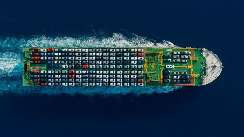 Schlimmeres konnte verhindert werden: Anstatt 27,5 Prozent fallen jetzt 15 Prozent Zölle auf Autos an, die aus der EU in die USA exportiert werden. (Bild:  KI-generiert)