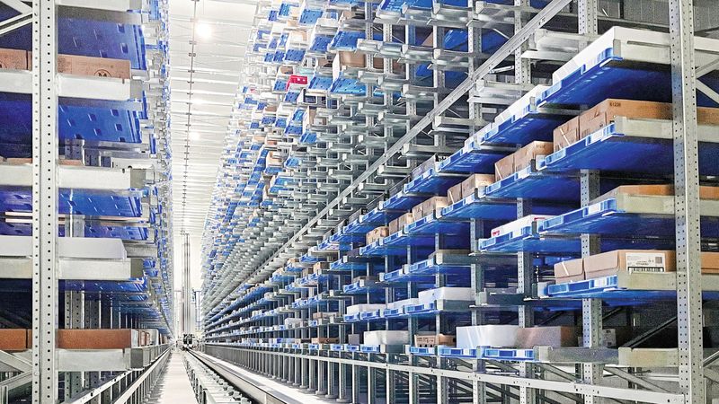 Das automatische Tiefkühllager von Früchte Jork umfasst über 26.280 Tablarstellplätze.(Bild:  Früchte Jork)