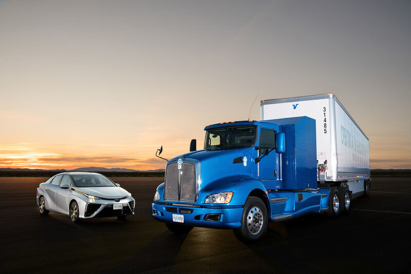 Toyota hat die Brennstoffzellen-Technik des Mirai in einen Lkw integriert ... (Toyota)