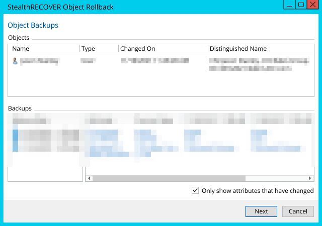 Die Wiederherstellung erfolgt über einen Assistenten direkt in der Konsole. (Bild: Joos / Netwrix Corporation / Microsoft)