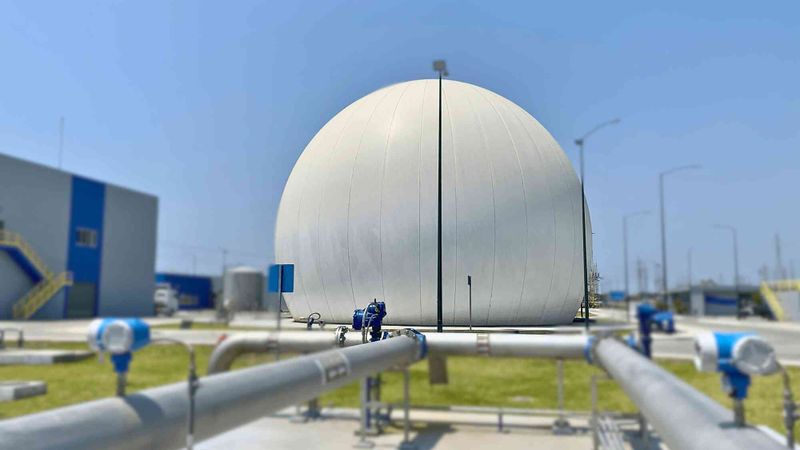 Environtec-Technologie sorgt für einen sicheren, nachhaltigen Betrieb der Biogaslinie in der Kläranlage "PTAR Las Esclusas" in Ecuador.(Bild:  Environtec)