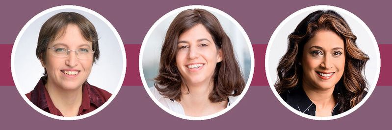 Dr. Dorit Dor, CTO (links), Nataly Kremer, CPO und Head of R&D (mitte) sowie Rupal Hollenbeck, President (rechts). (Bild:  Check Point Software)