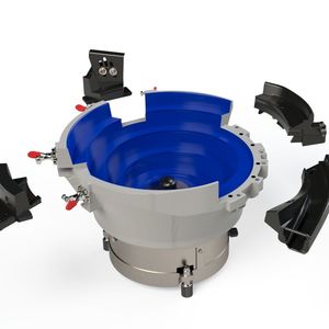 Der IFC 4Q-Fördertopf wird in der Automationstechnik genutzt, um Schüttgut automatisiert und lagerichtig dem Produktionsprozess zuzuführen. (Bild:  IFC)