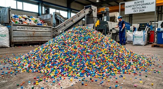 Anstatt dem deutschen Mittelstand eine mehr als merkwürdige „Plastiksteuer“ aufzubürden, die alles noch schlimmer machen dürfte, als es schon ist, sollten laut Ansicht des GKV die Themen Recycelbarkeit und Rezyklateinsatz bei Kunststoffverpackungen gestärkt werden ...(Bild:  KI-generiert)