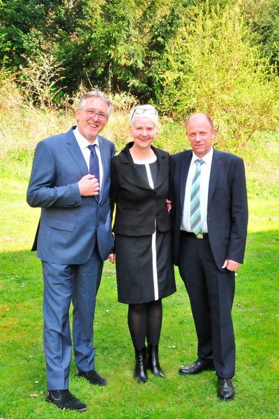 Frank Wielpütz, Birgit Behrens und Uwe Behrens sind Geschäftsführer der Gemeinschaft. (Foto: Büttner/Redaktion »kfz-betrieb«)