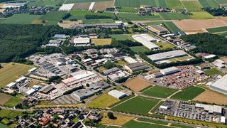 Am Wirtschaftsstandort Mackenstein in Viersen baut Akzo Nobel Deco ein neues rund 10 000 m2 großes Distributionszentrum. (Bild: GMG Viersen)