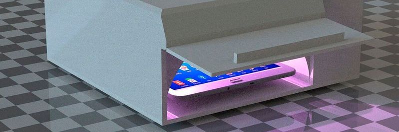 Prototyp des Handydesinfektionssystems(Bild:  Thomas Westerhoff/Fraunhofer IOSB-AST)