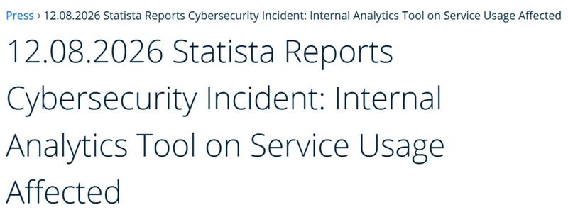 Am Abend des 10. August 2026 wurde Statista vom BSI informiert, dass es auf der Leak-Seite der Cybergruppe „Direwolf“ gelistet wurde. (Bild: Vogel IT-Medien GmbH)