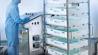 Helium-Integritätstest für Allegro-2D-Single-Use-Systeme  (Pall Biotech)