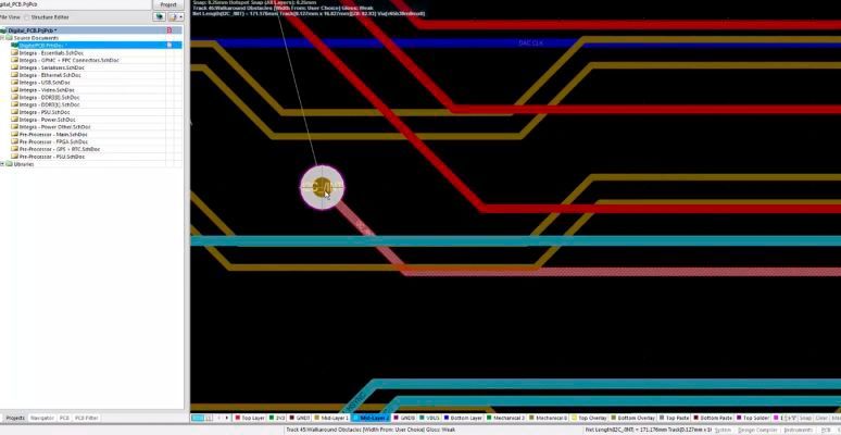 Altium Designer – Pad- und Via-Bibliotheken: Erweiterte Optionen für das Management von Pad- und Via-Stacks ermöglichen Ihnen ein einfaches Management Ihrer Pads mit einer Pad- und Via-Bibliothek. Sparen Sie wertvolle Zeit durch das Anlegen von Pad-Vorlagen, die sich einfach auf bestimmte Gruppen von Pads auf Ihrem PCB anwenden lassen. (Bild: Altium)