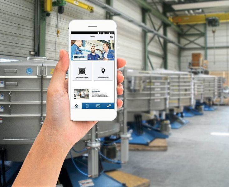 Die Allgaier Process App ist seit Dezember 2018 in fünf Sprachen und für die Produkte TSM/tsi, VRS und MSizer verfügbar. (Allgaier)