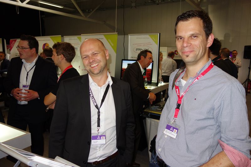 (l.) Paul Moll, Lancom, mit Roberto Hengst, BWG Computer Systeme (Bild: IT-BUSINESS)