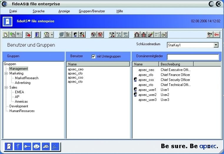 Bild 1: Wer seine Daten vor Missbrauch und Klau schützen möchte, der sollte sich einmal über die Verschlüsselung Gedanken machen. Bild 2: Mit Fide-AS file enterprise spielt es keine Rolle, ob die Daten auf Datenservern, Arbeitsplätzen, Notebooks oder USB-Sticks gespeichert sind; nur zugriffsberechtigte Personen können die Daten wieder entschlüsseln. Bilder: Applied Security (Archiv: Vogel Business Media)