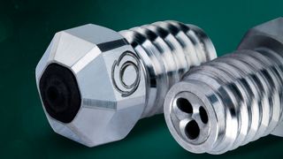 Gühring erweitert sein Dianoz-Produktprogramm um eine neue High-Flow-Düse für die industrielle additive Fertigung. Damit steigt unter anderem die Verschleißfestigkeit dieses Elements bei der additiven Fertigung. (Bild: Gühring)