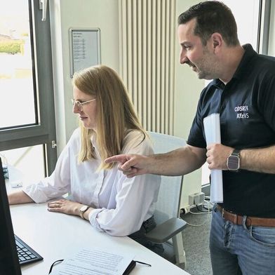 Sie haben die DSR-24-Strategie ständig im Fokus: Katharina Lastowski und Patricio Da Silva. (Bild: Wenz - VCG)