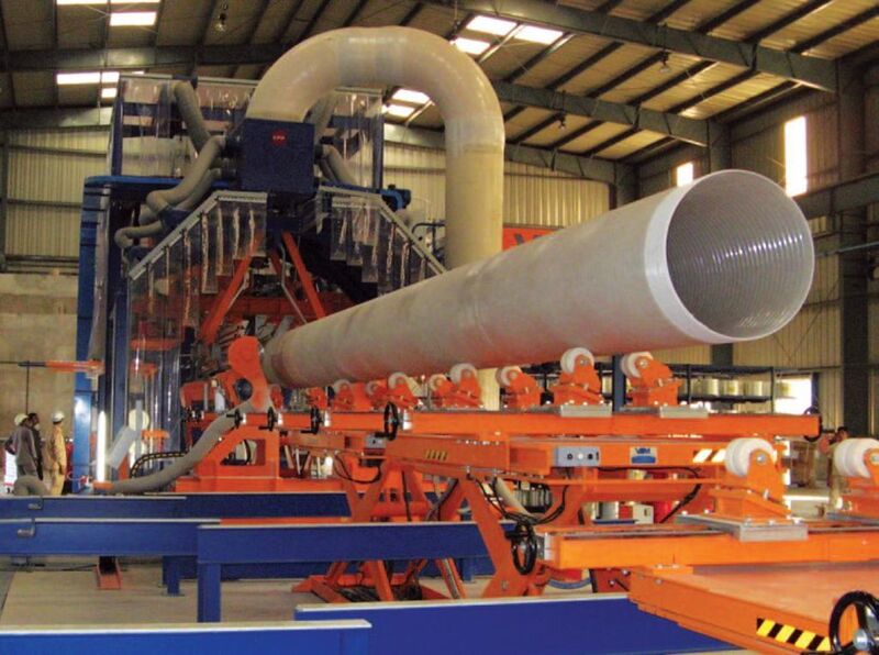 With its high hoop tensile strength and ability to resist corrosion, fiberglass reinforced plastic is one of the best piping material today.  (Picture: CPPI)