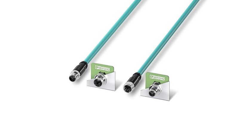 Image 2: The M12-SPE-Hybrid connector face opens up new areas of application in automation.  ( Image: Phoenix Contact)