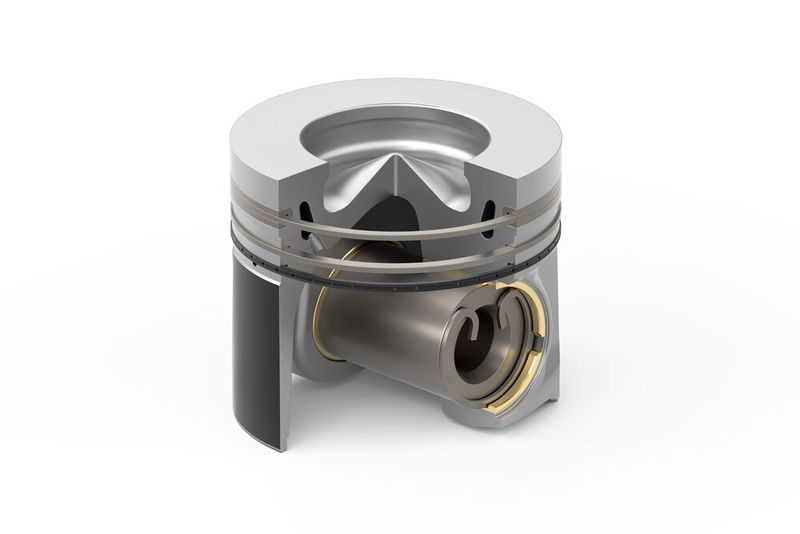 The so-called Power-Cell Unit is an improved piston for sustainable, CO2-free fuels. (Image: Mahle)