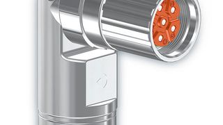 Der neue Winkelstecker M23 soll mit niedriger Bauhöhe punkten. Er ist 16 mm niedriger als das Vorgängermodell. (Intercontec)
